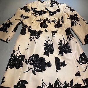 Black&White Dress Coat